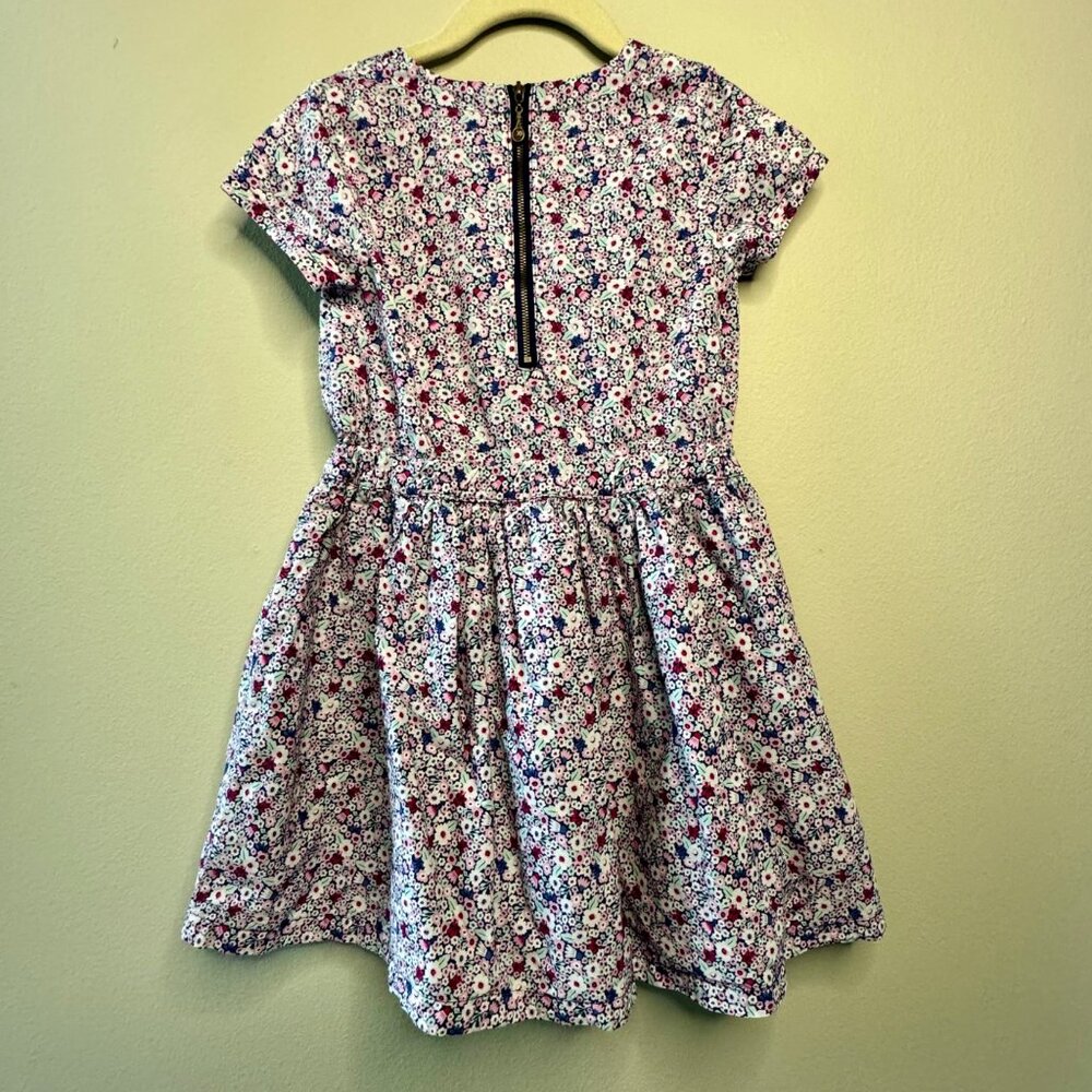 SERGENT MAJOR Ditzy Floral Dress Girls 8 130 Cotton Purple Spring Flowers Girl - Picture 2 of 10